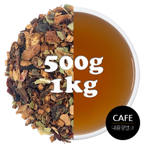 카페용 루이보스 자몽 오렌지 블렌딩 허브차 벌크 대용량 500g / 1kg (독일)